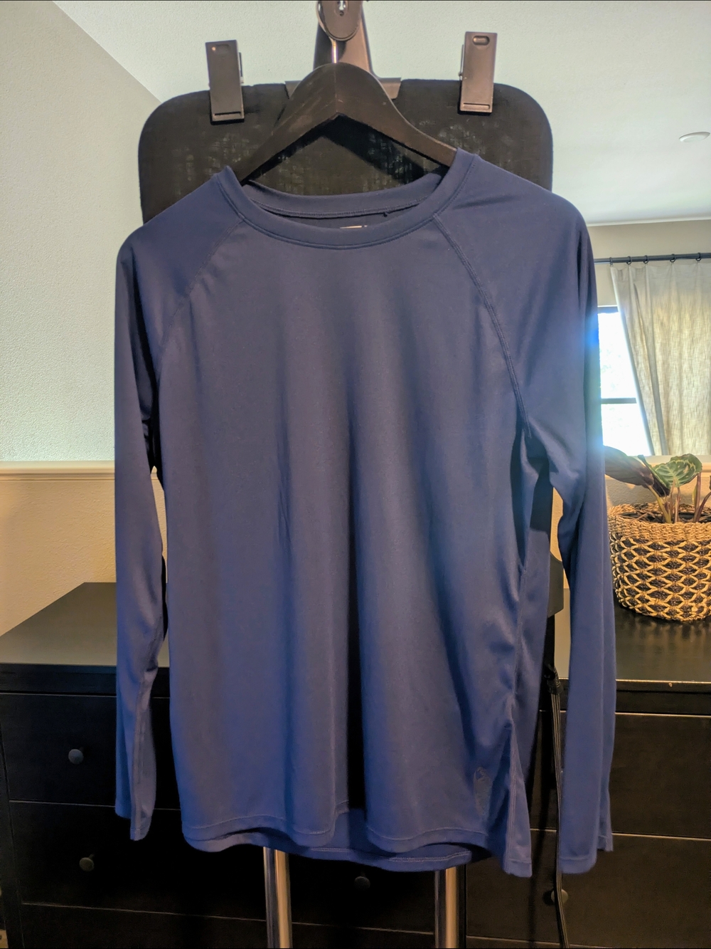 TSLA Navy Performance Tee